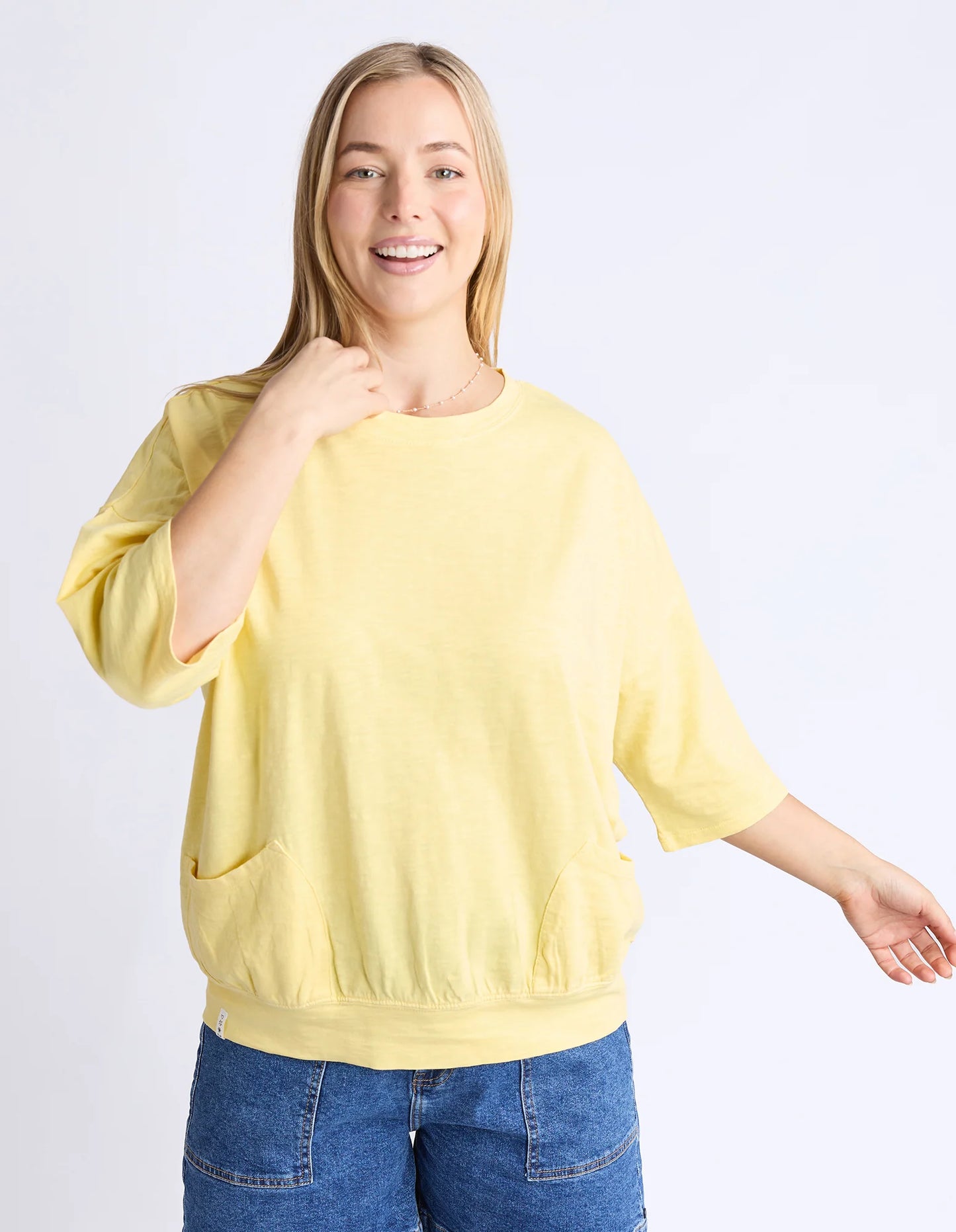 Elm Mazie Sweat Pale Banana
