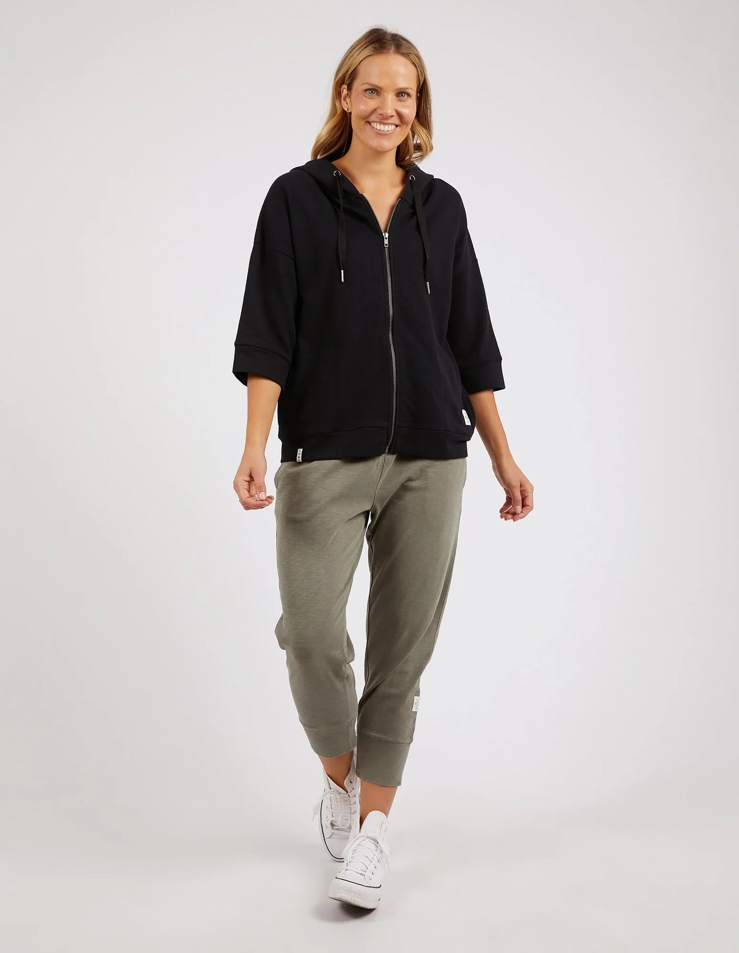 Elm Beachy Zip Hoodie Black