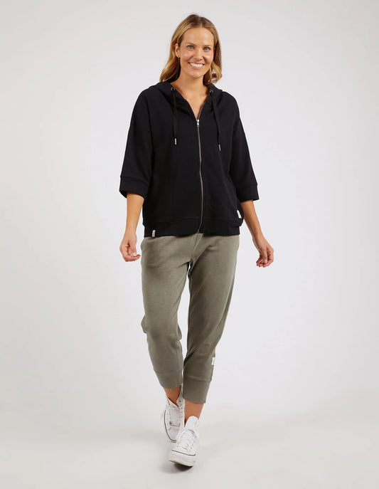 Elm Beachy Zip Hoodie Black