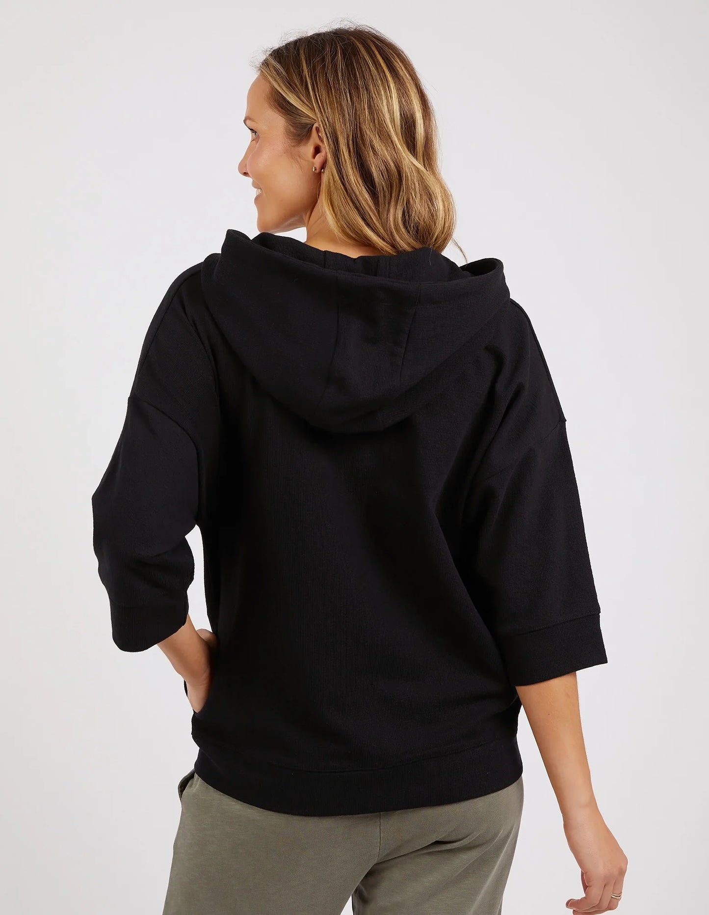 Elm Beachy Zip Hoodie Black