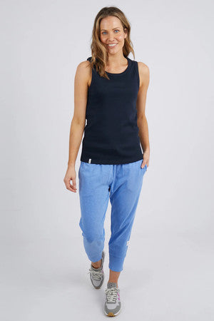 Elm Rib Crew Tank Navy