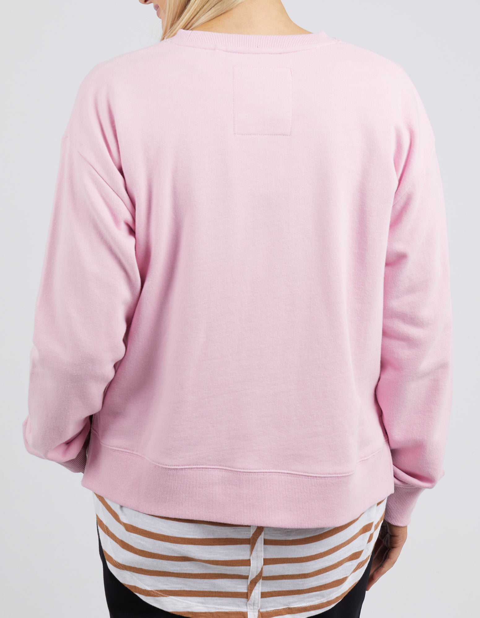 ELM APPLIQUE SWEAT HEATHER