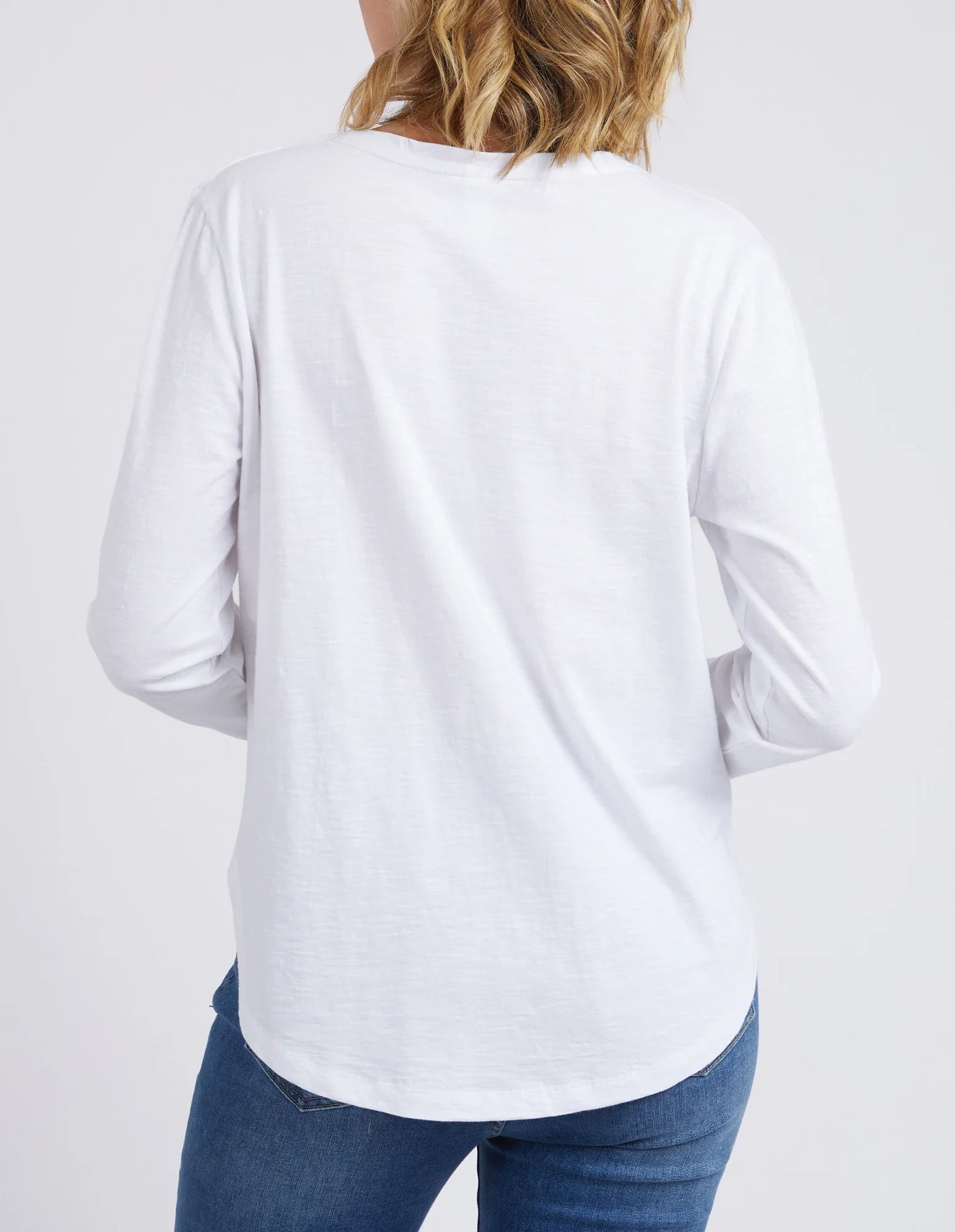 ELM EVERYDAY L/S TEE WHITE
