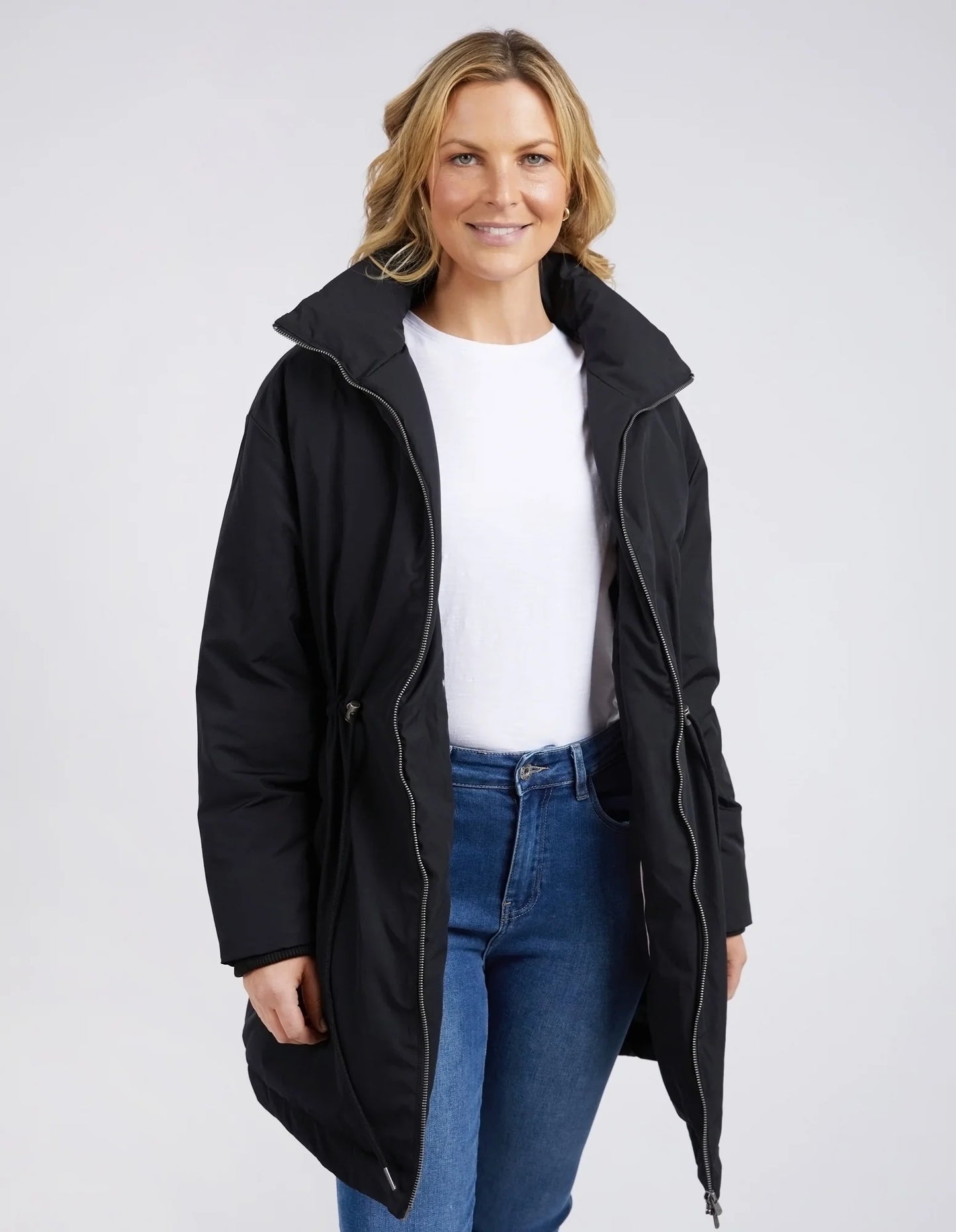 ELM PHOEBE PUFFER JACKET BLACK