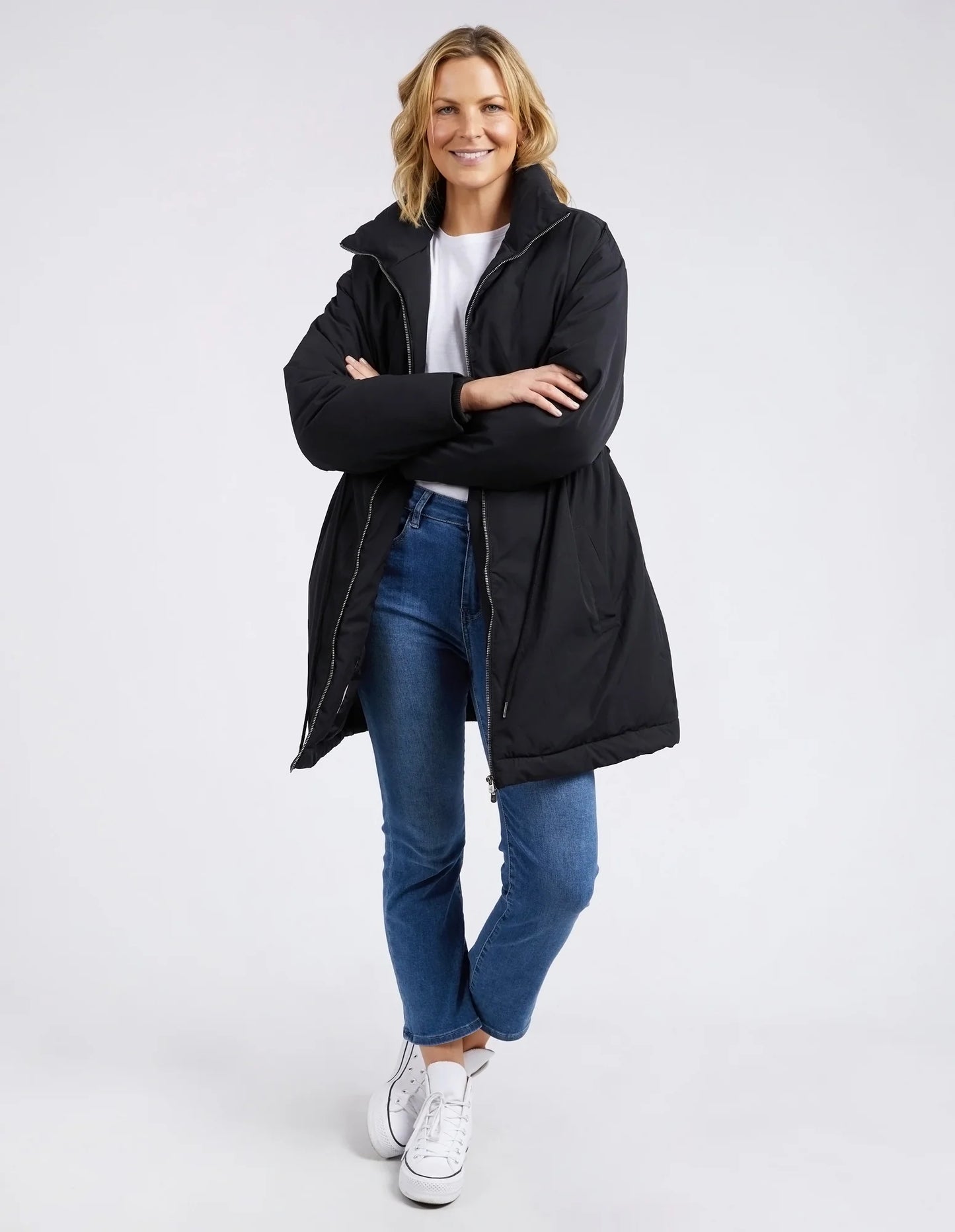 ELM PHOEBE PUFFER JACKET BLACK