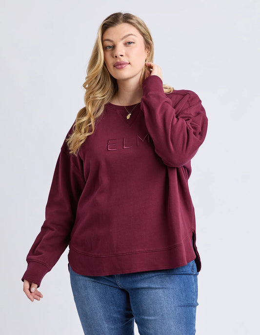 Elm Established Crew | Plum