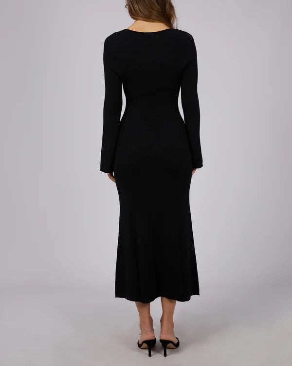 JORGE KARINA KNIT DRESS BLACK