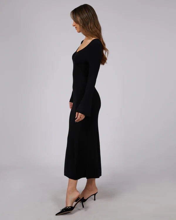 JORGE KARINA KNIT DRESS BLACK