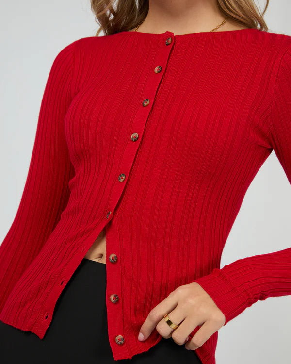 JORGE MIMI CARDIGAN RED