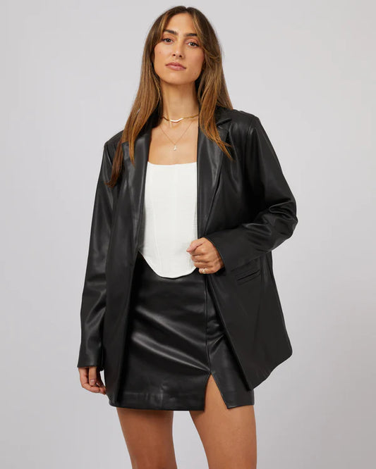 JORGE BROOKLYN BLAZER BLACK