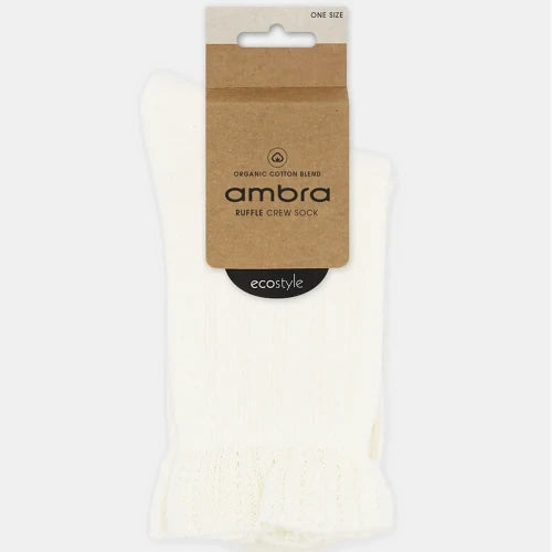 Ambra Ruffle Sock | Buttercream