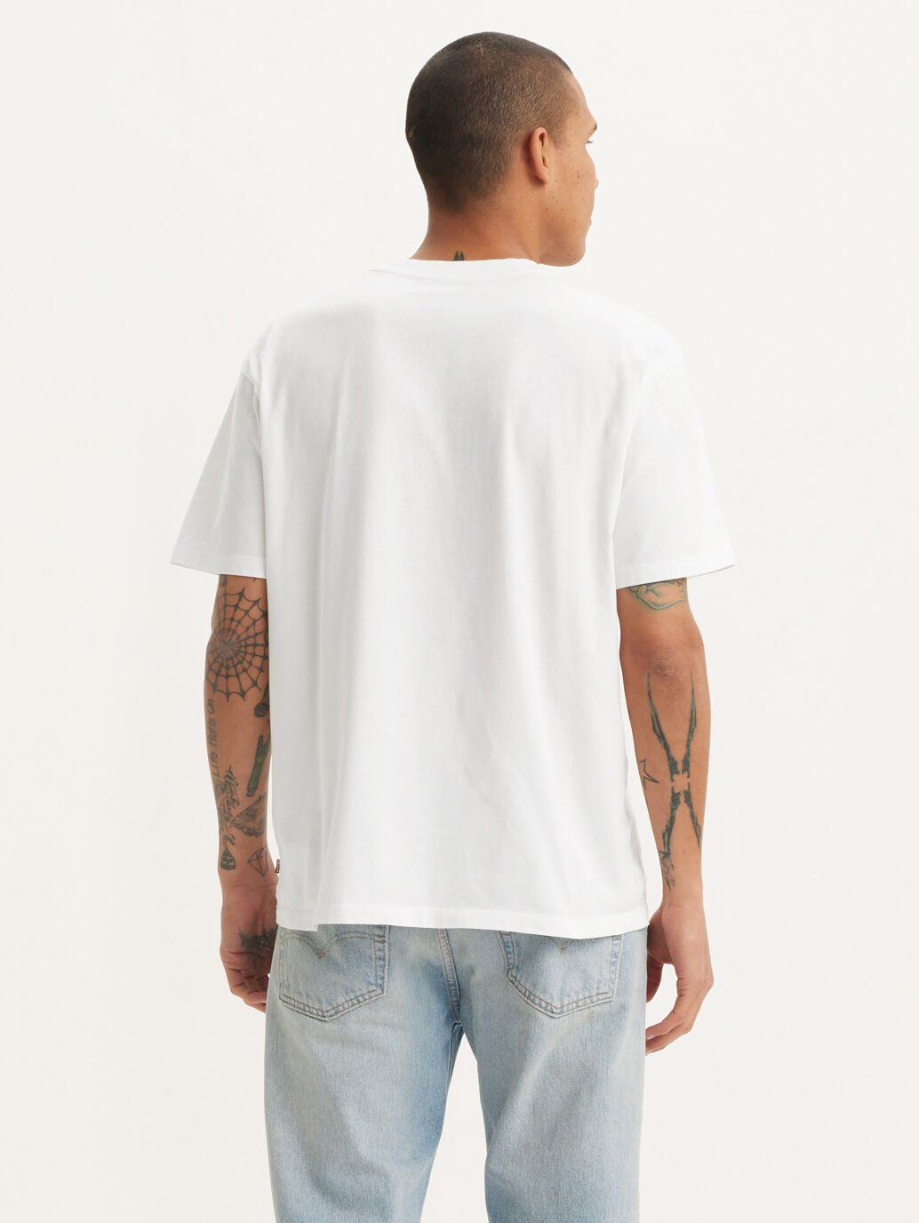 LEVIS VINTAGE FIT GRAPHIC TEE WONKY BATWING WHITE