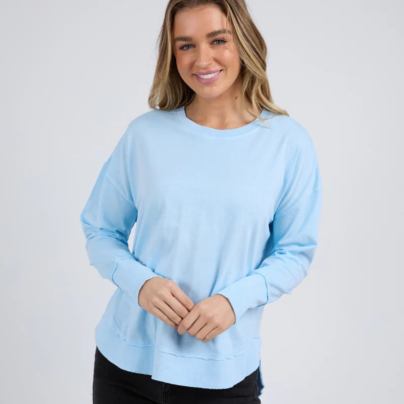 FOXWOOD FARRAH LONG SLEEVE WATERFALL BLUE