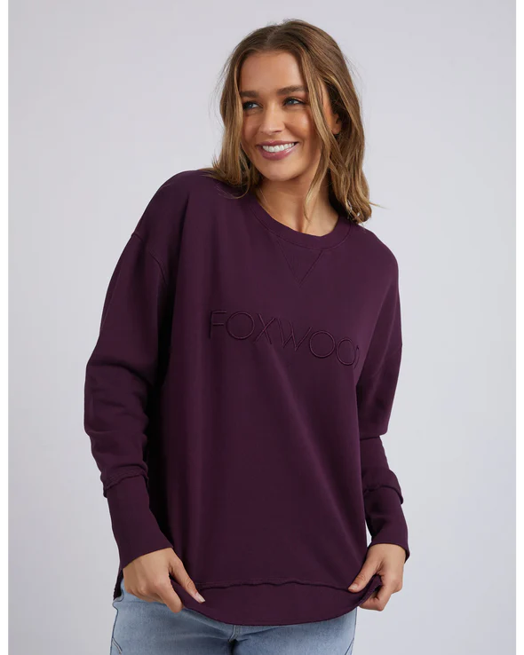FOXWOOD SIMPLIFIED CREW PLUM