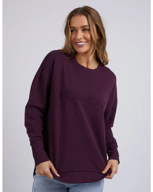 FOXWOOD SIMPLIFIED CREW PLUM