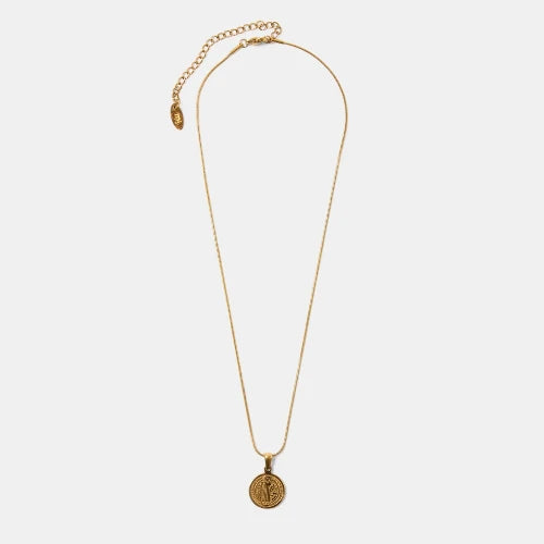 Milla Hart Myra Coin Pendant Necklace | Gold