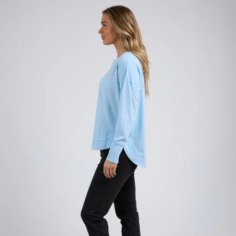 FOXWOOD FARRAH LONG SLEEVE WATERFALL BLUE