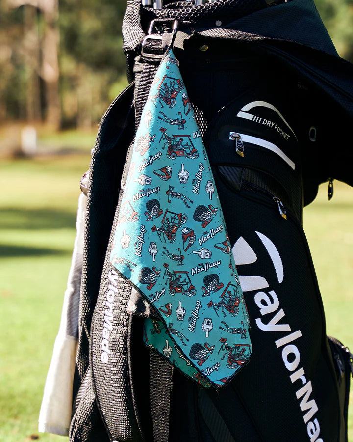 THE MAD HUEYS LOOSE GOLF TOWEL BLACK