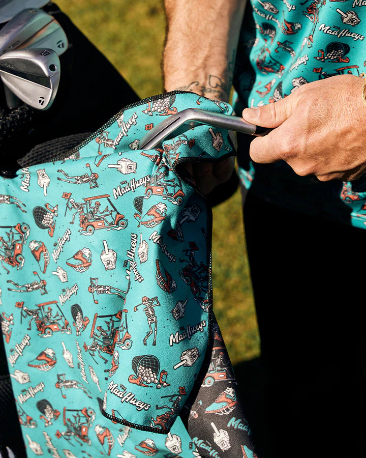 THE MAD HUEYS LOOSE GOLF TOWEL BLACK