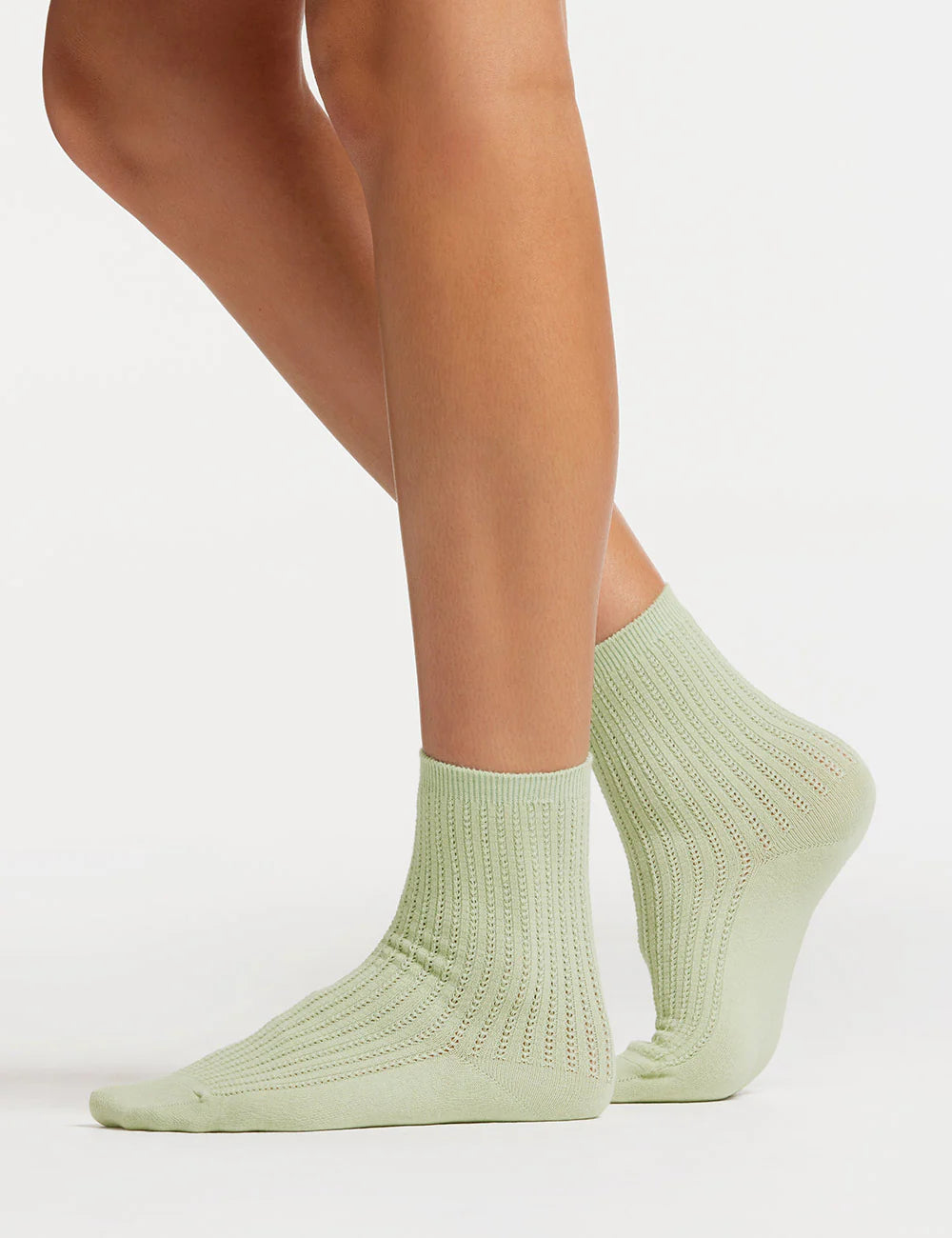 AMBRA 3 PACK FINE CABLE CREW SOCKS SEAFOAM/GREY MARLE/OATMEAL