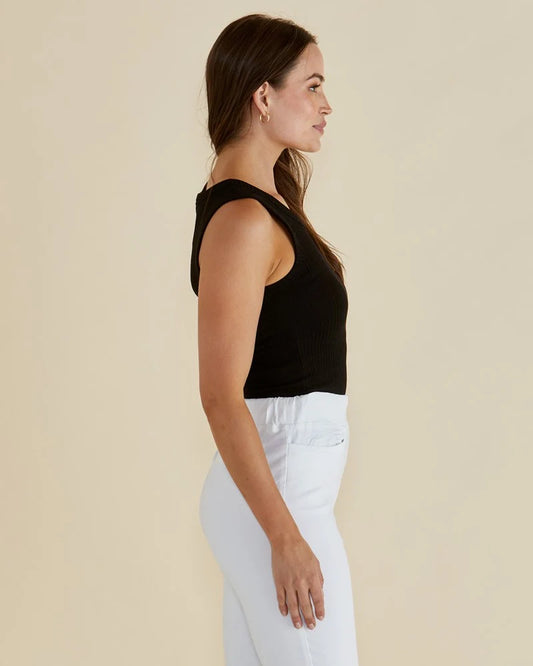 Betty Basics Francis Rib Tank | Black