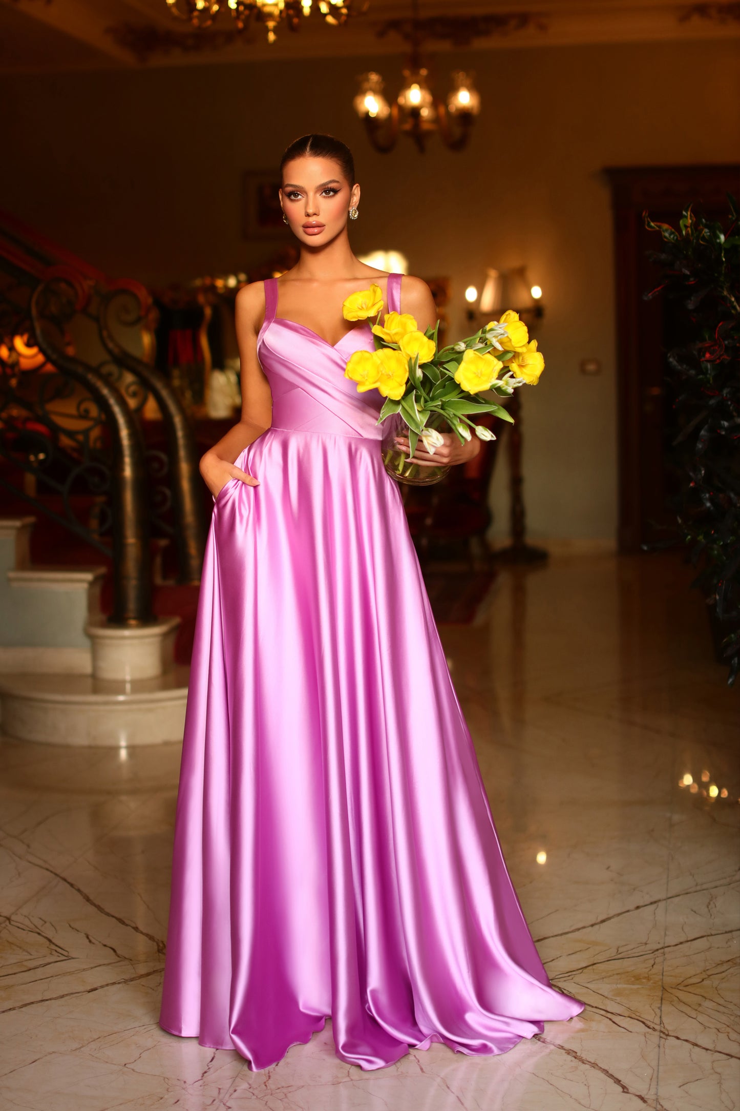 TINA HOLLY BB210 DRESS ORCHID