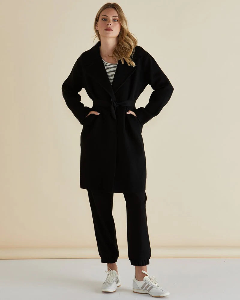 BETTY BASICS COSETTE COATIGAN BLACK