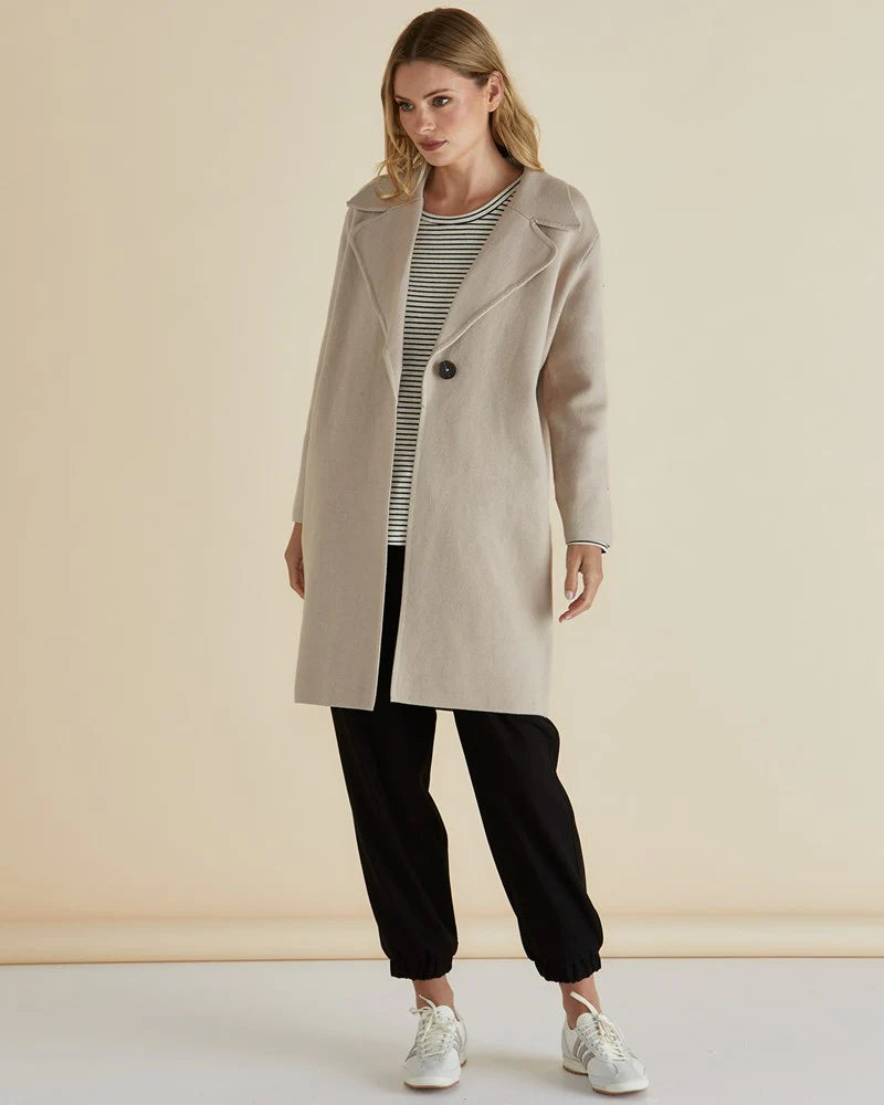 BETTY BASICS COSETTE COATIGAN OAT