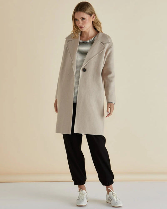 BETTY BASICS COSETTE COATIGAN OAT