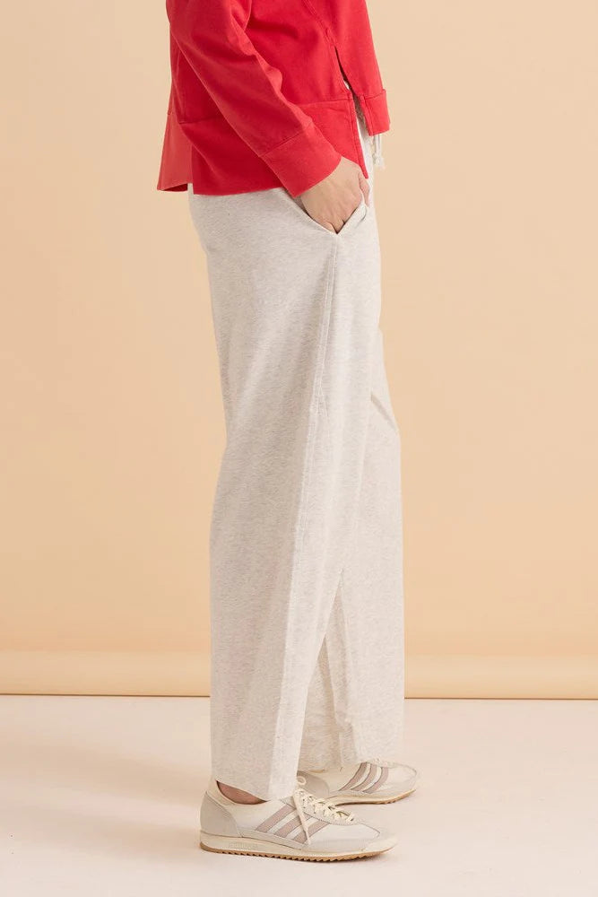 Betty Basics Barrel Leg Sweatpants | Grey Marle