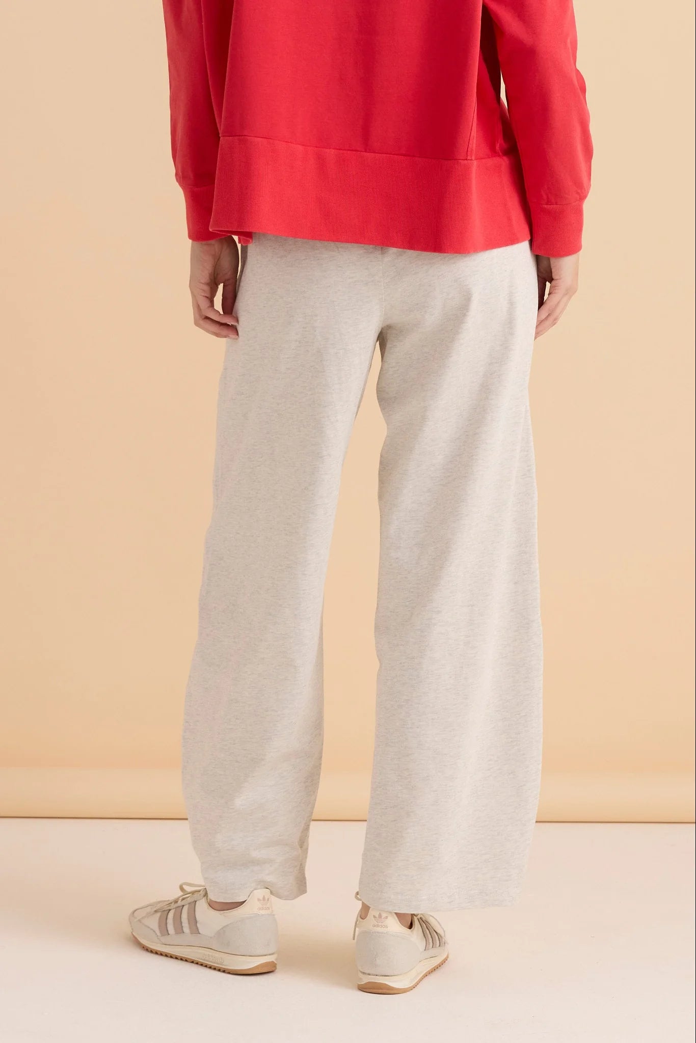 Betty Basics Barrel Leg Sweatpants | Grey Marle