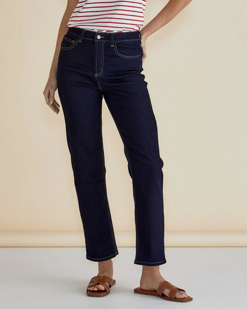 BETTY BASICS STELLA STRAIGHT LEG JEAN INDIGO