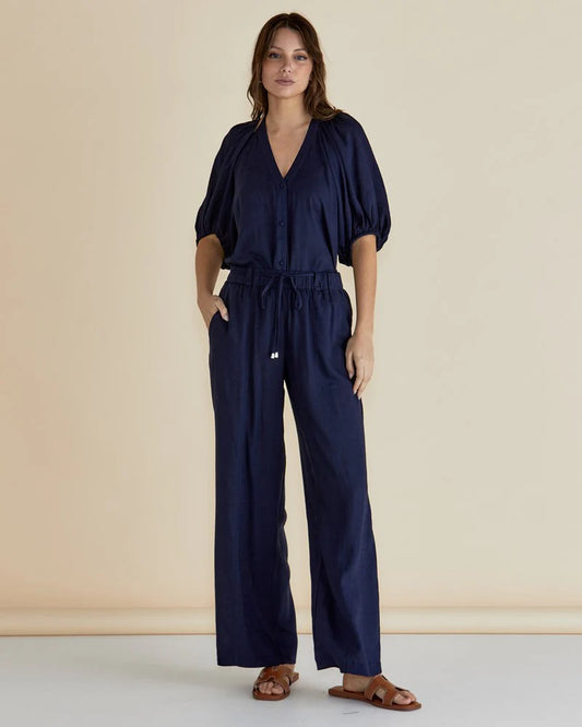 BETTY BASICS TAMARA PANT DARK BLUE