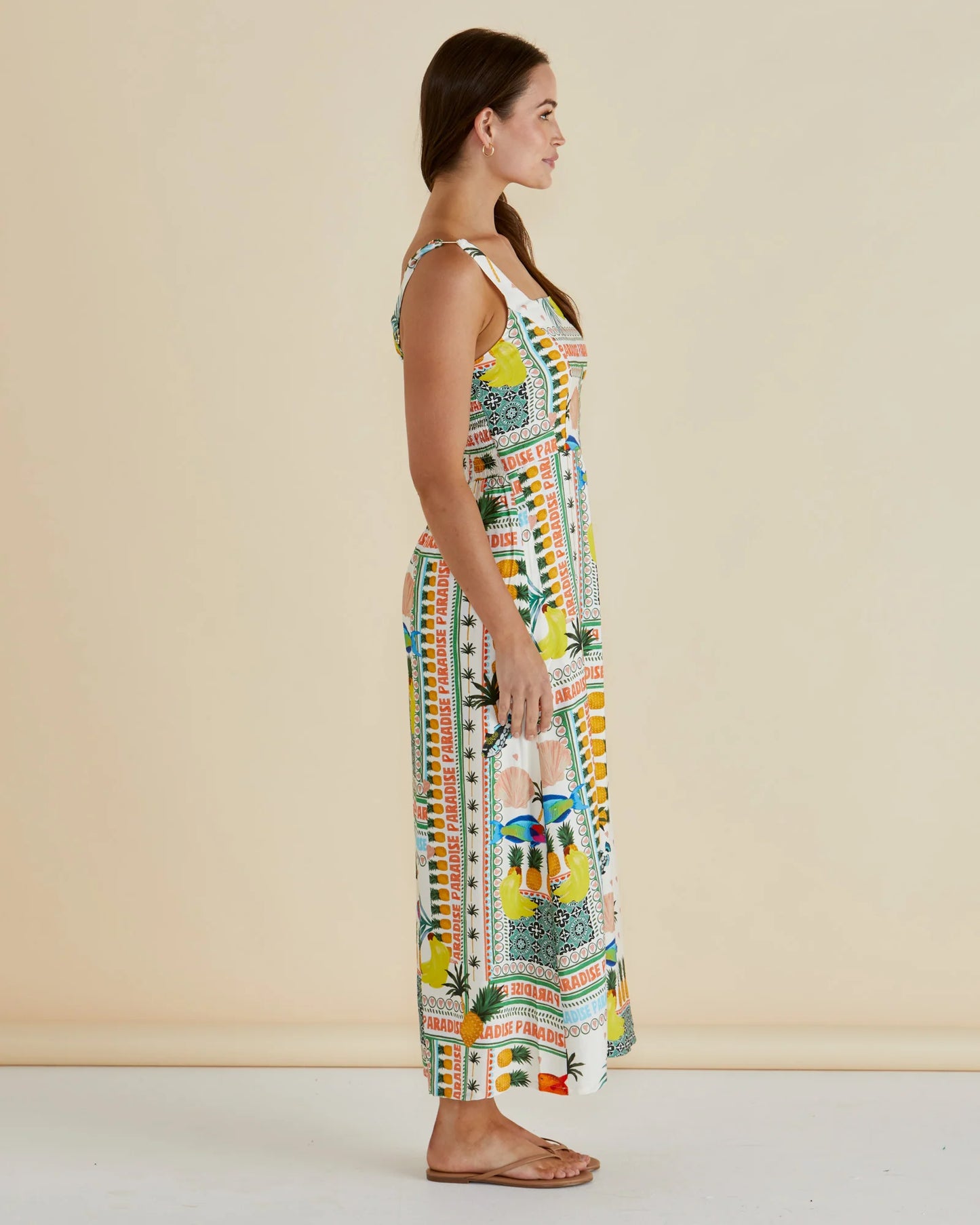 BETTY BASICS TEGAN MIDI DRESS PARADISE PRINT
