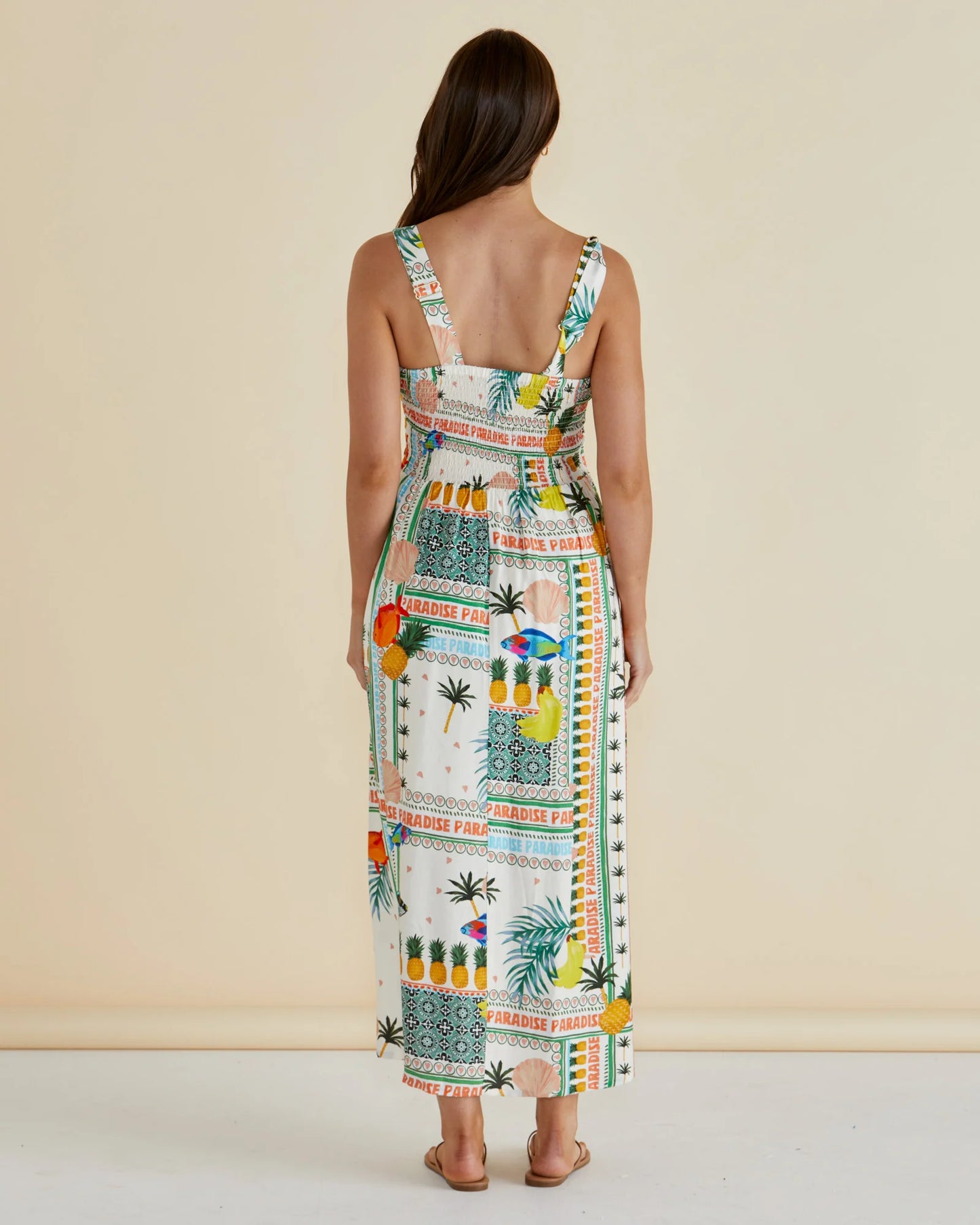 BETTY BASICS TEGAN MIDI DRESS PARADISE PRINT