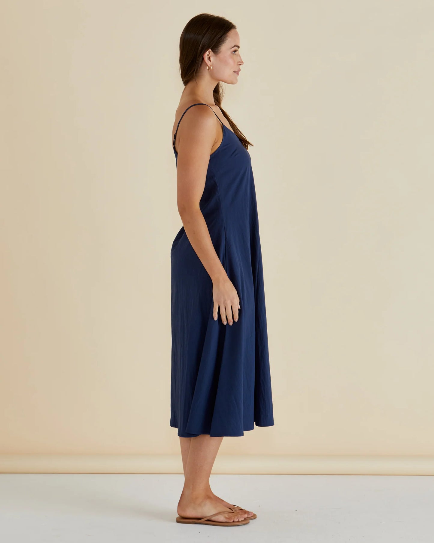 BETTY BASICS HARRIET DRESS NAVY BLUE