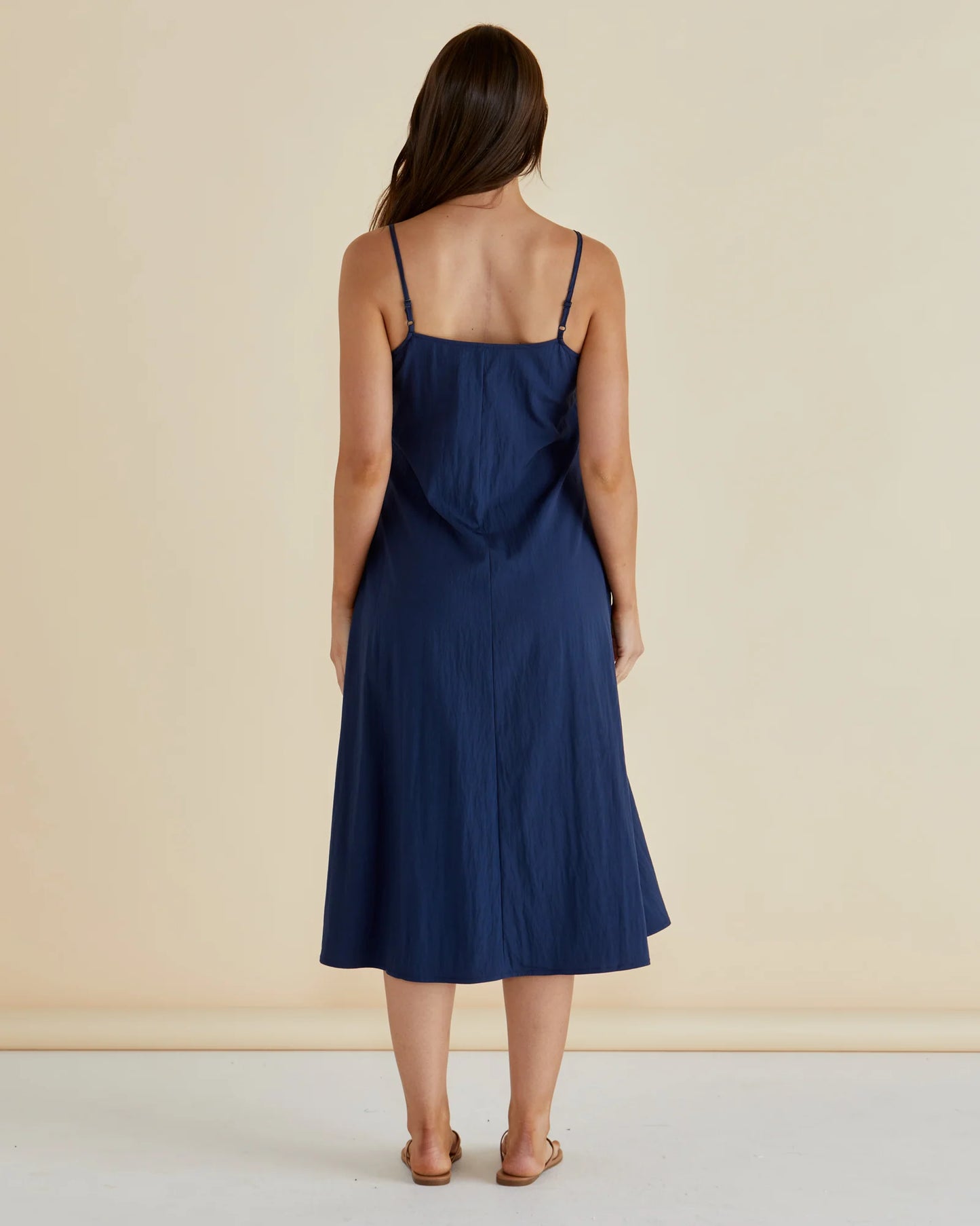BETTY BASICS HARRIET DRESS NAVY BLUE