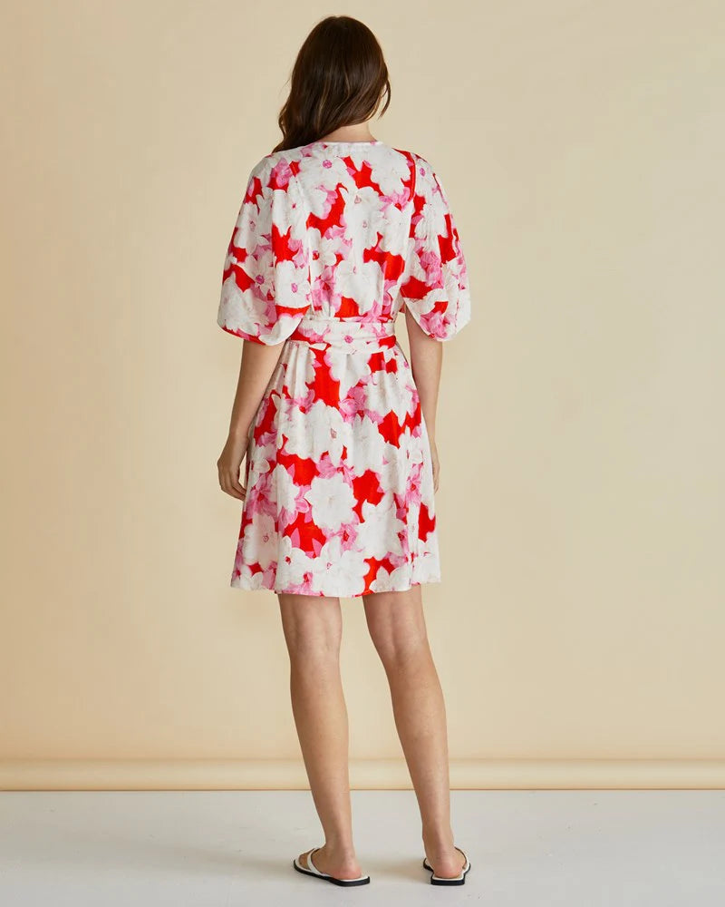 Betty Basics Gwenda Dress Red Floral Print