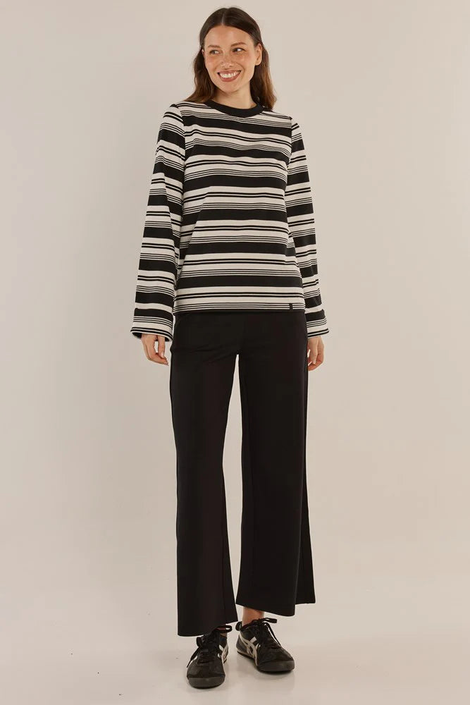 Betty Basics Wynn Wide Leg Ponte Pant | Black