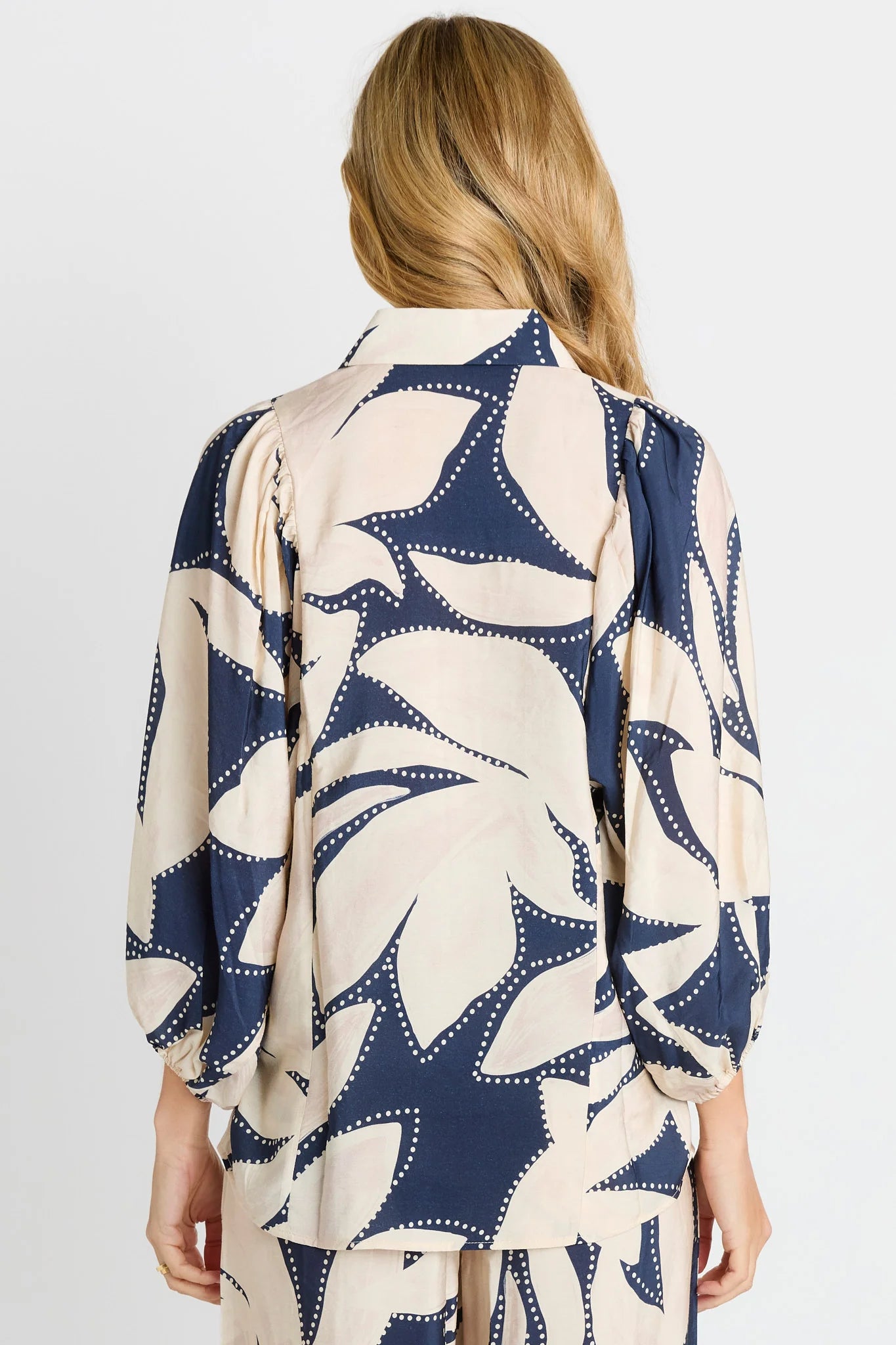 Betty Basics Nova Shirt | Navy Floral Print