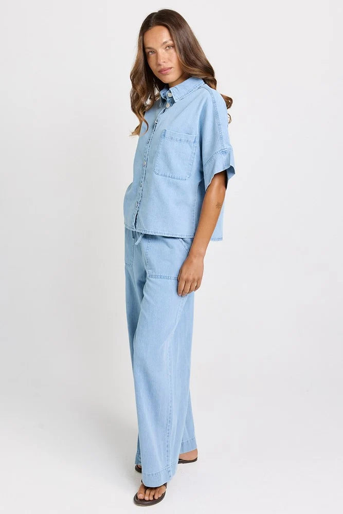 Betty Basics Dawn Denim Shirt | Medium Wash