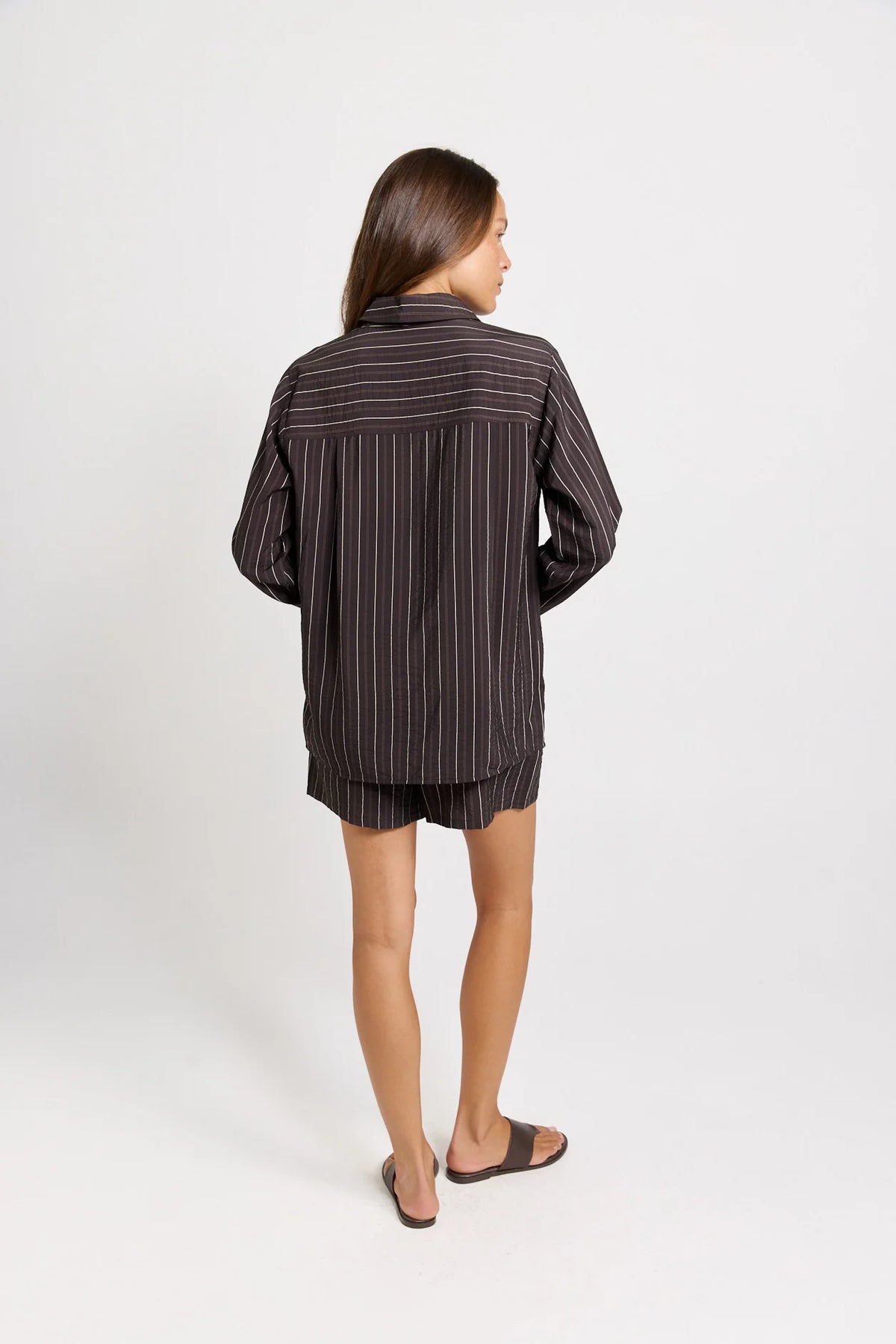 Betty Basics Sorrento Shorts | Brown Stripe