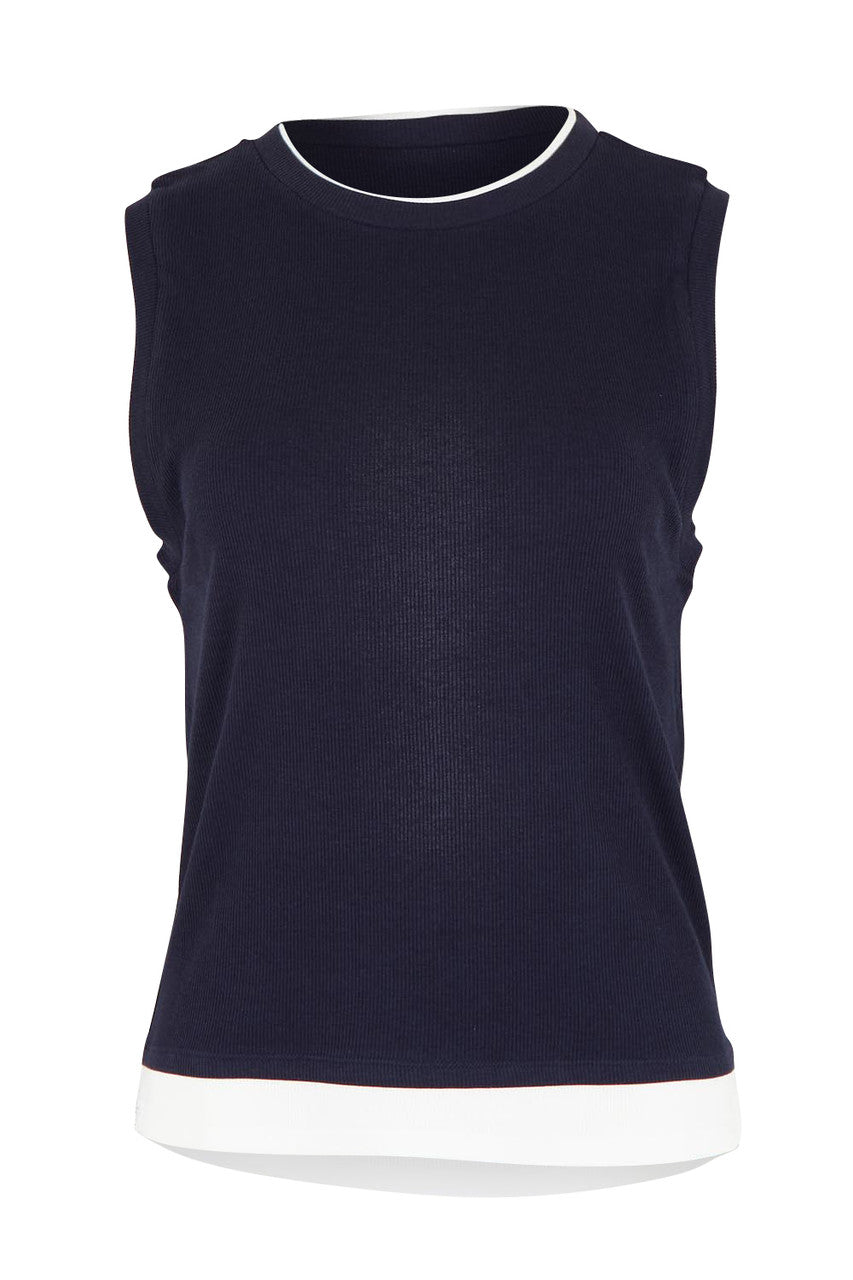 Betty Basics Thea Tank Top | Navy
