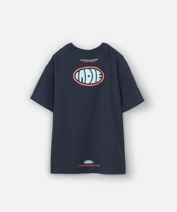 Indie Kids The Stacked Tee | Slate/Mint