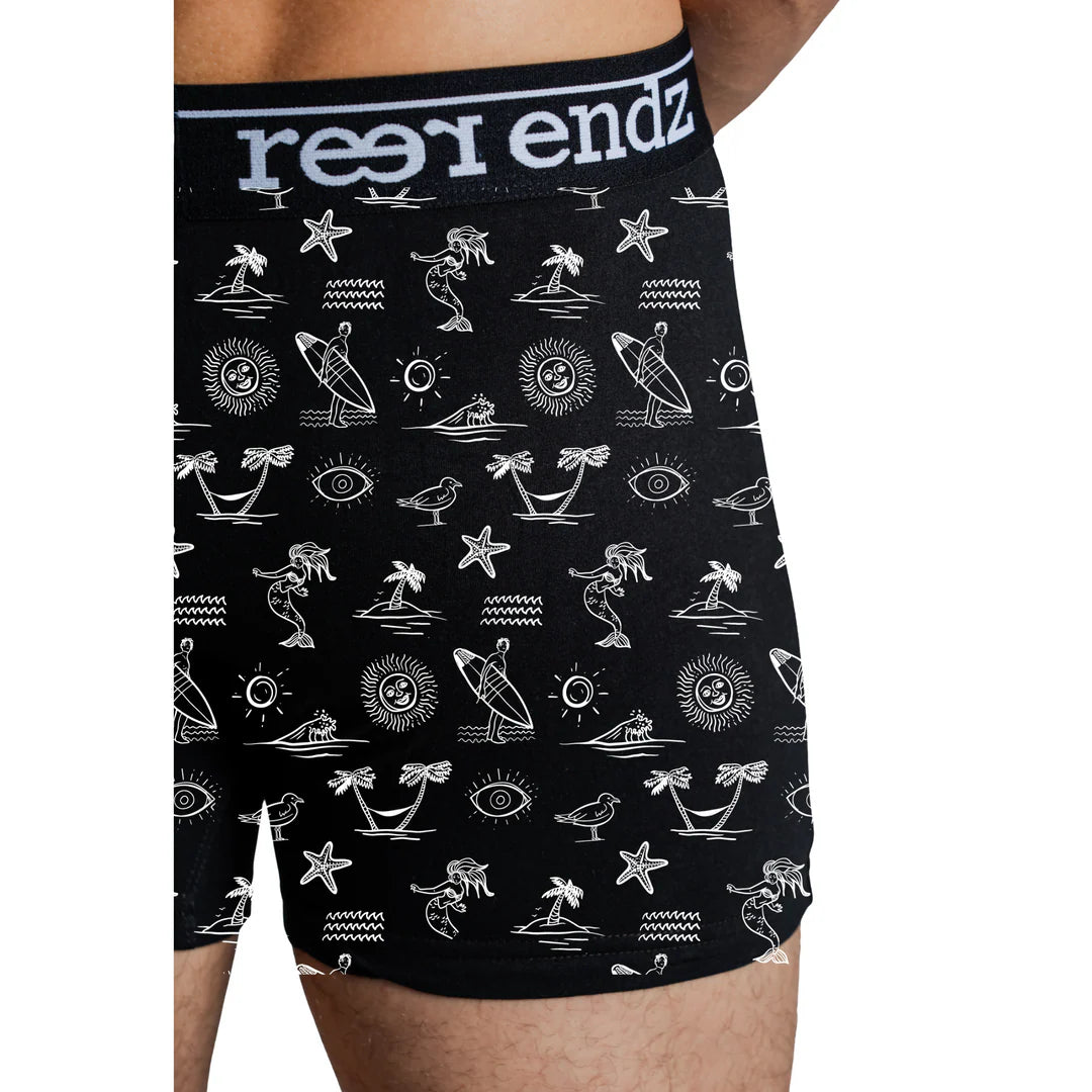 REER ENDZ ORGANIC COTTON MENS TRUNK ABSRACT HORIZON