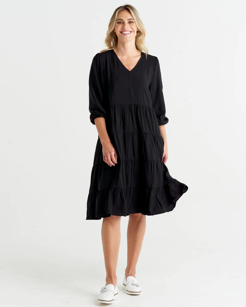 BETTY BASICS JANIE DRESS BLACK