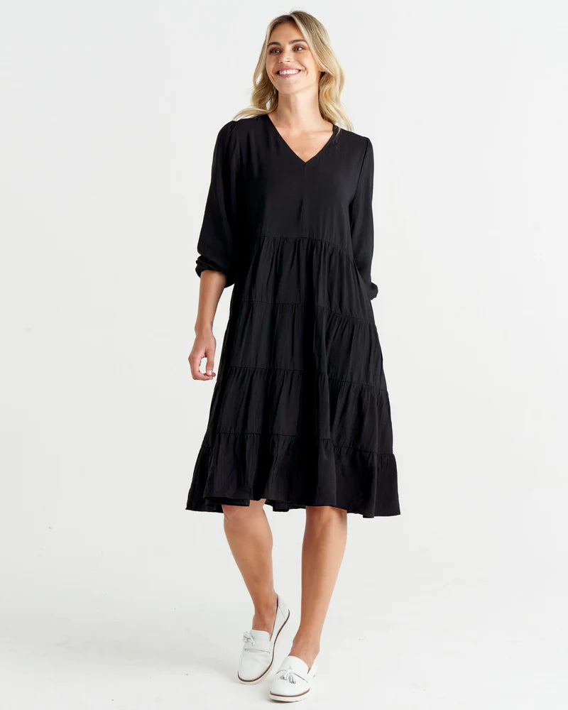 BETTY BASICS JANIE DRESS BLACK