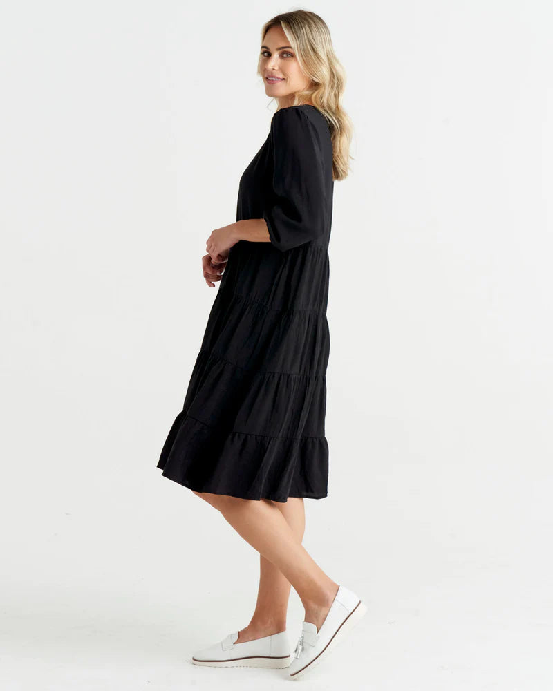 BETTY BASICS JANIE DRESS BLACK