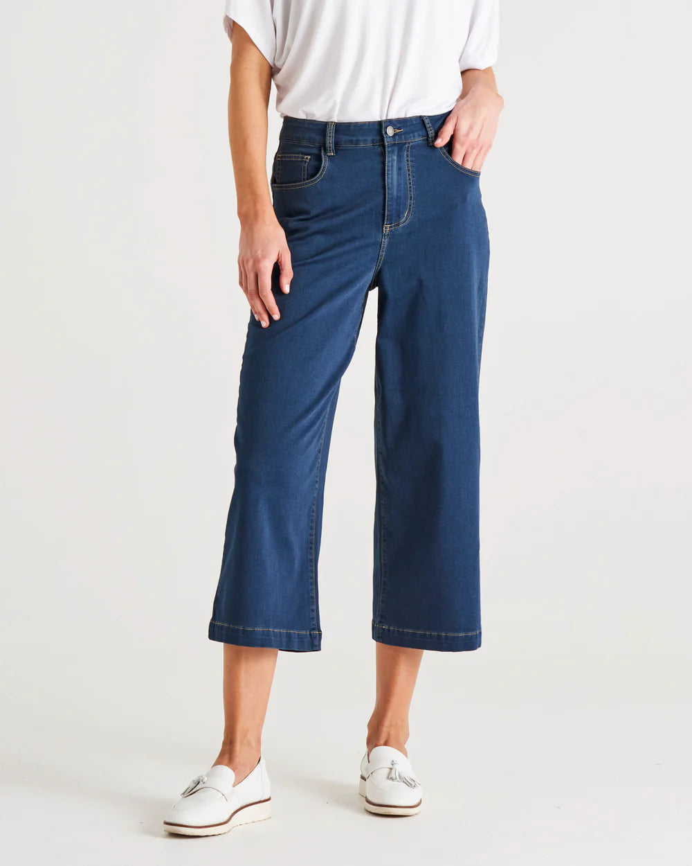 BETTY BASICS TABITHA CROP JEAN INDI WASHED