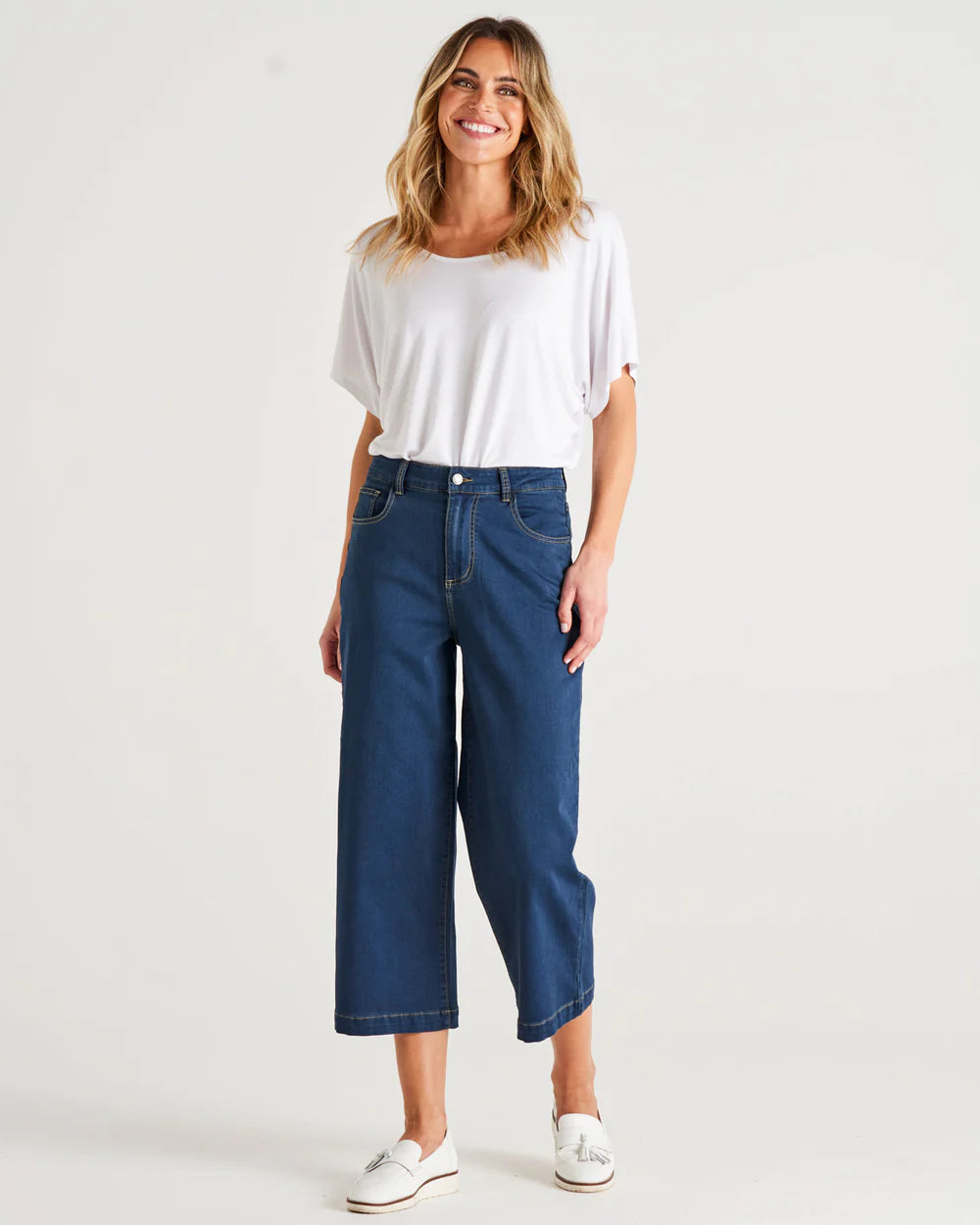 BETTY BASICS TABITHA CROP JEAN INDI WASHED